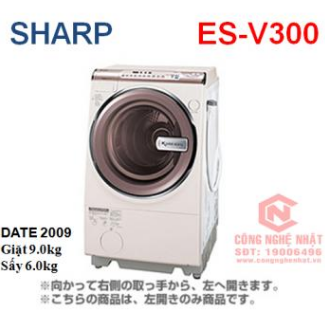 Máy giặt Sharp ES-V300 giặt 9KG sấy 6KG sản xuất năm 2009 nội địa Nhật Bản mới 96% 2nd