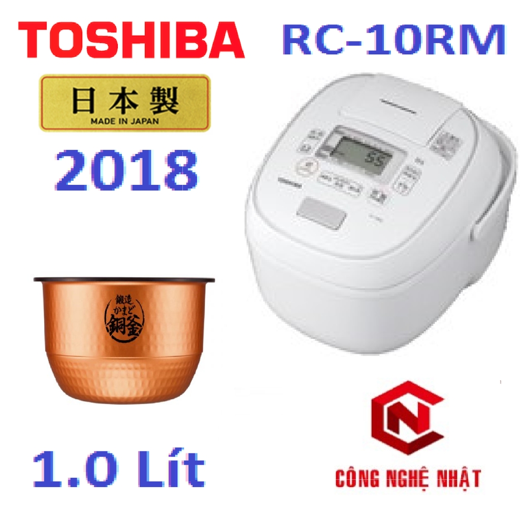 Nồi cơm điện cao tần IH Toshiba RC-10RM 1 lít Nhật Bản Mới 97% 2nd