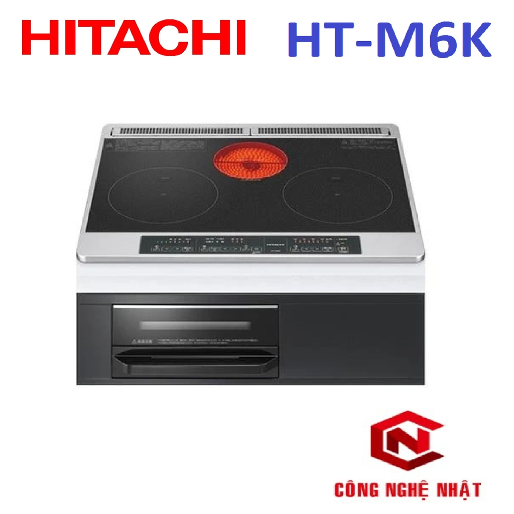 Bếp từ âm Model mới nhất của hãng Hitachi HT-M6K màu đen Made in Japan mới 100% lô nguyên thùng