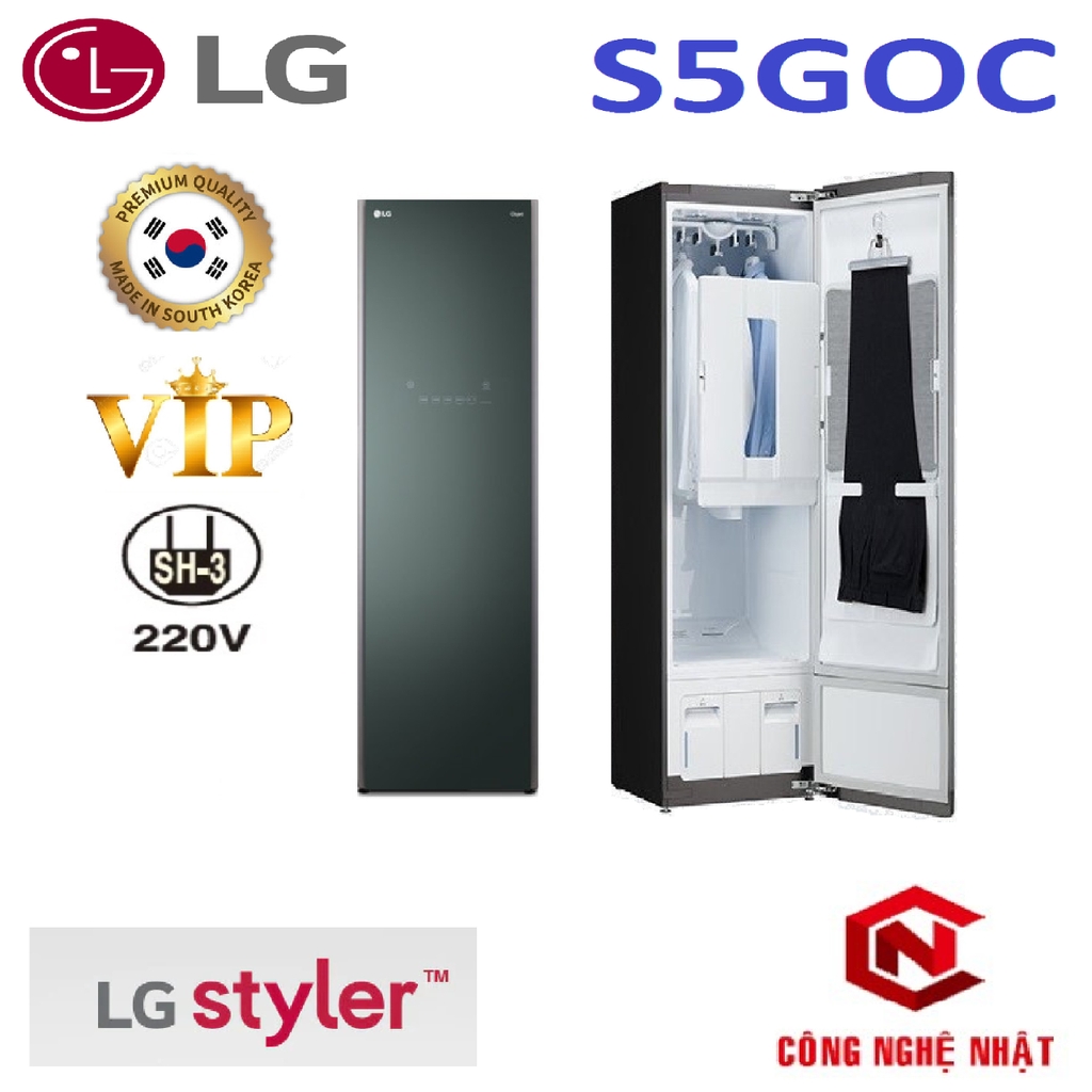 Máy giặt sấy khô hấp LG Styler S5GOC phiên bản 2021 VIP nội địa Hàn Quốc mới 100%