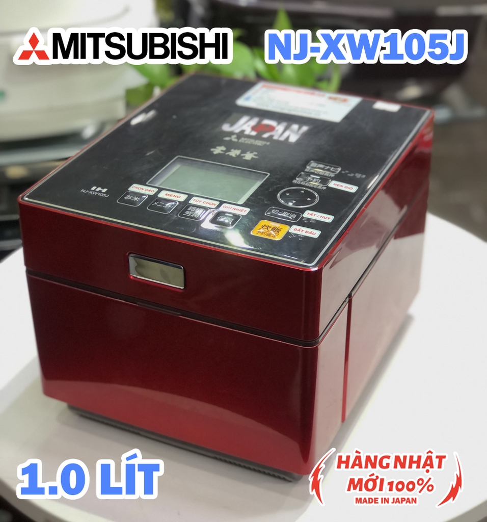 Nồi cơm điện Cao tần Công nghệ bù ẩm Xoong Carbon Mitsubishi NJ-XW105J 2nd 95%