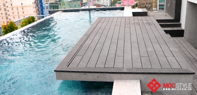 Lót sàn Hồ Bơi Penthouse tại Khách sạn AMENA Quận 1