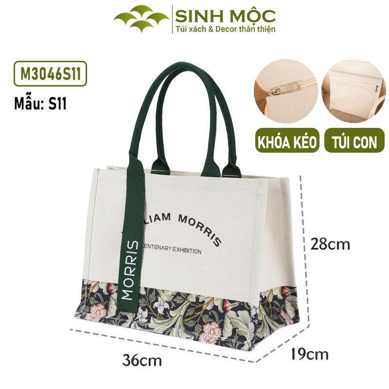 Túi tote, túi vải canvas, túi du lịch, Sinh Mộc - M3046