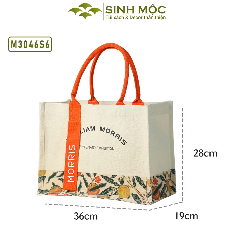 Túi tote, túi vải canvas, túi du lịch, Sinh Mộc - M3046