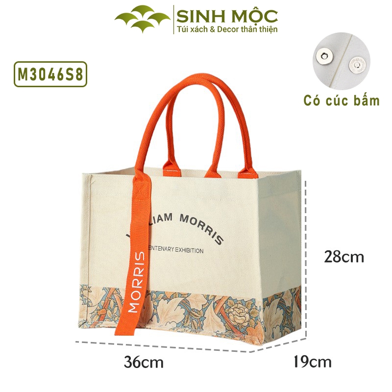 Túi tote, túi vải canvas, túi du lịch, Sinh Mộc - M3046