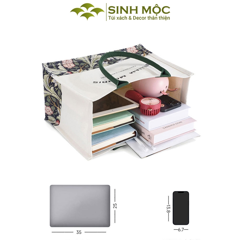 Túi tote, túi vải canvas, túi du lịch, Sinh Mộc - M3046