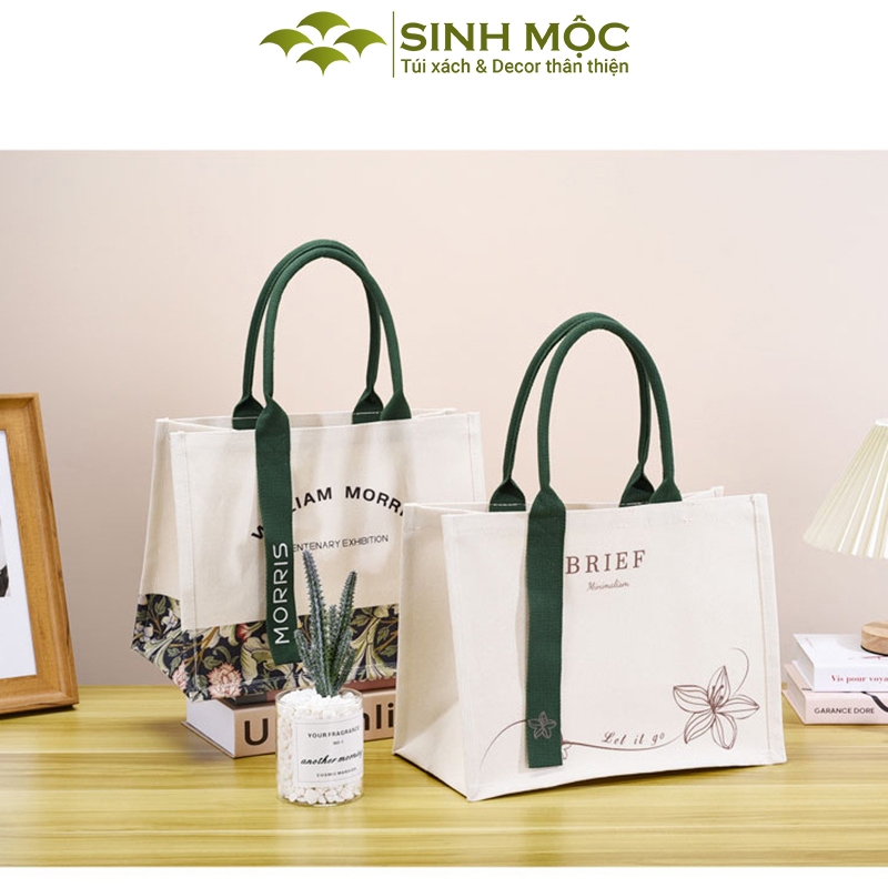 Túi tote, túi vải canvas, túi du lịch, Sinh Mộc - M3046