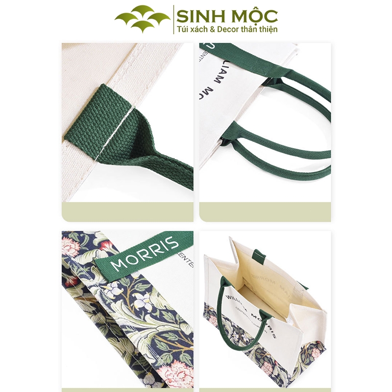 Túi tote, túi vải canvas, túi du lịch, Sinh Mộc - M3046