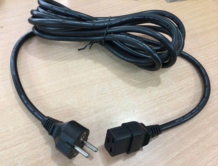 Dây Nguồn Máy Chủ Chính Hãng IBM Longwell LP-34A LS-19 AC Power Cord Server Schuko CEE7/7 to IEC60320 C19 16A 250V 3x1.5mm Length 3.6M