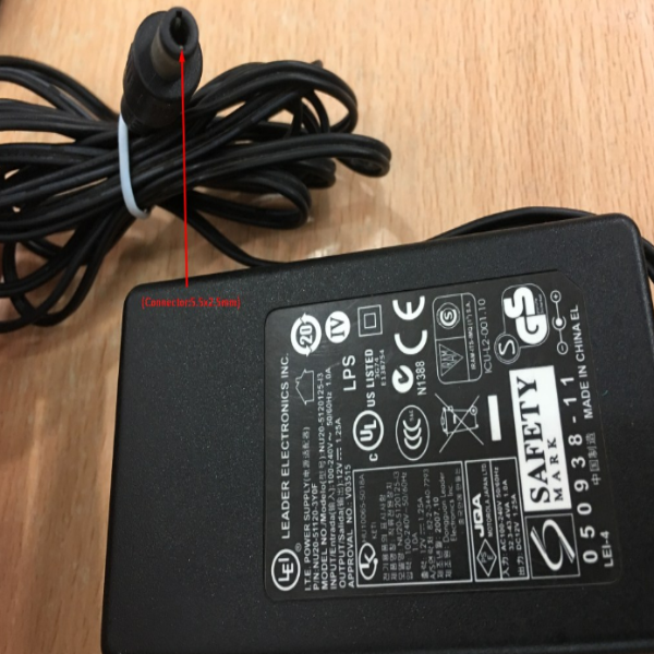 Adapter Original Leader Electronics NU20-51120-3Y0F 12V 1.25A Connector Size 5.5mm x 2.5mm