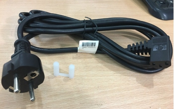 Dây Nguồn GUANGDONG PANYU PD-002 PD-032-3 European Schuko Power Cord CEE 7/7 to Left Angle IEC320 C13 10A 250V 3x1.0mm² Length 2.7M