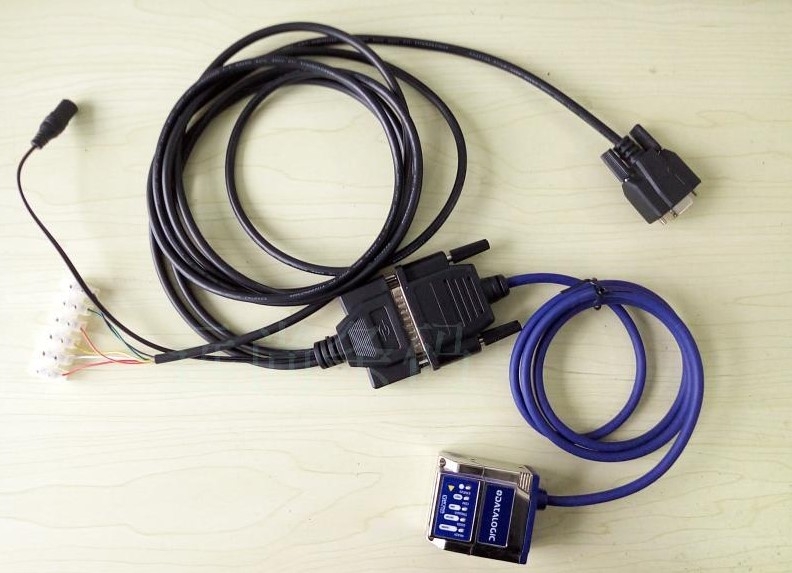 Bộ Cáp Và Sạc Máy Quét Mã Vạch RS232 Replace T Serial Cable with Trigger Output For Datalogic Matrix210N 300N DS2100N Dài 2.5M