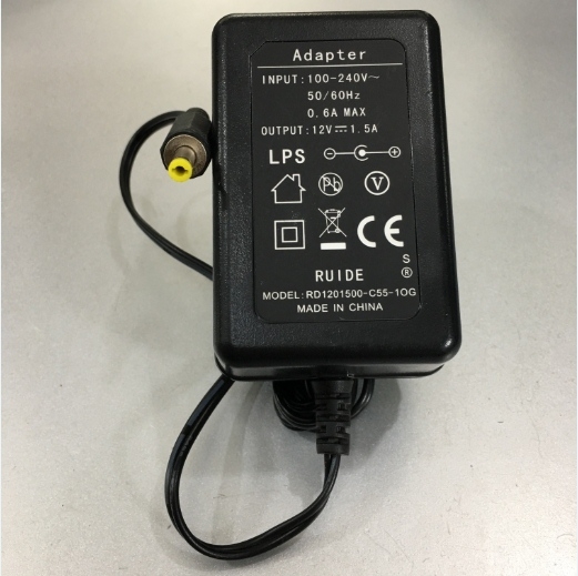 Adapter 12V 1.5A 18W RUIDE Connector Size 4.0mm x 1.7mm For Thiết Bị Họp Trực Tuyến Logitech Group Video Conference System