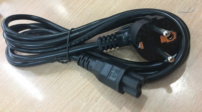 Dây Nguồn 2 Chân Tròn Có Tiếp Địa Sun Fai SF-71 SF-216 IEC C5 AC Power Cord 250V 16A 2.5A 2 Prong 3x0.75mm Length 2.1M