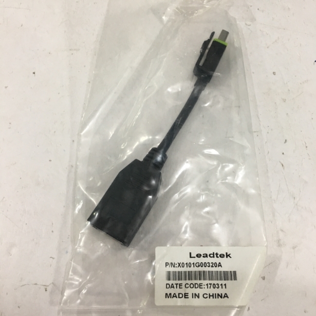 Cáp Chuyển Đổi Tín Hiệu Leadtek X0101G00320A Mini DisplayPort Male to DisplayPort Female Adapter Cable Length 12Cm