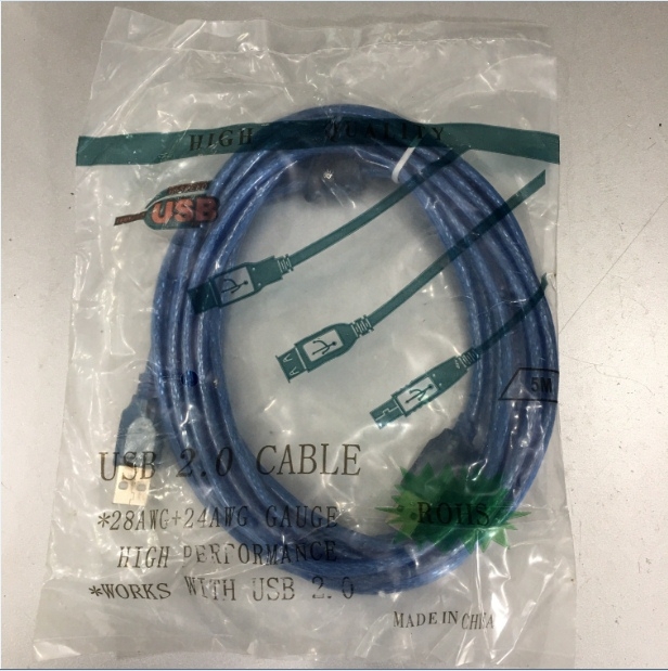 Cáp Link USB 2.0 Hai Đầu Cắm Dương USB 2.0 Type A Male to Type A Male Cable Blue Length 5M