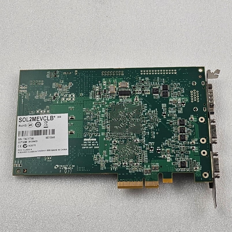 Card PCIe-X4 Matrox Solios EV-CL Y7367-00 REV.B SOL2MEVCLB For Cognex Industrial Camera