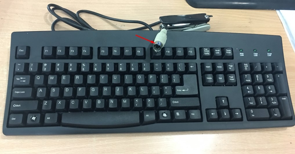 Bàn Phím Máy Nội Soi Tiêu Hoá Dạ Dày Đại Trang Olympus CV - 100 & CV - 200 Keyboard Chính Hãng Microsoft ACK-260 AT Keyboard PS/2 Din 5 Pin Male
