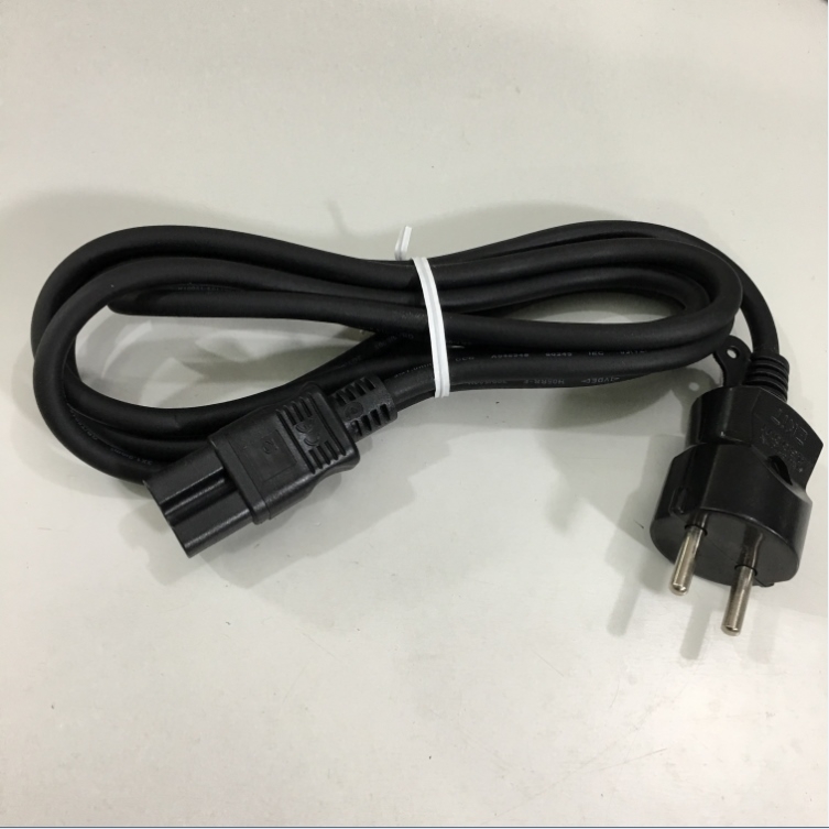 Dây Nguồn CISCO 37-1157-01 IEC 60320 C15 Euro Power Cord 2 Prong 10A 250V 18AWG 3x1.0mm Black Power Cord Length 2.5M