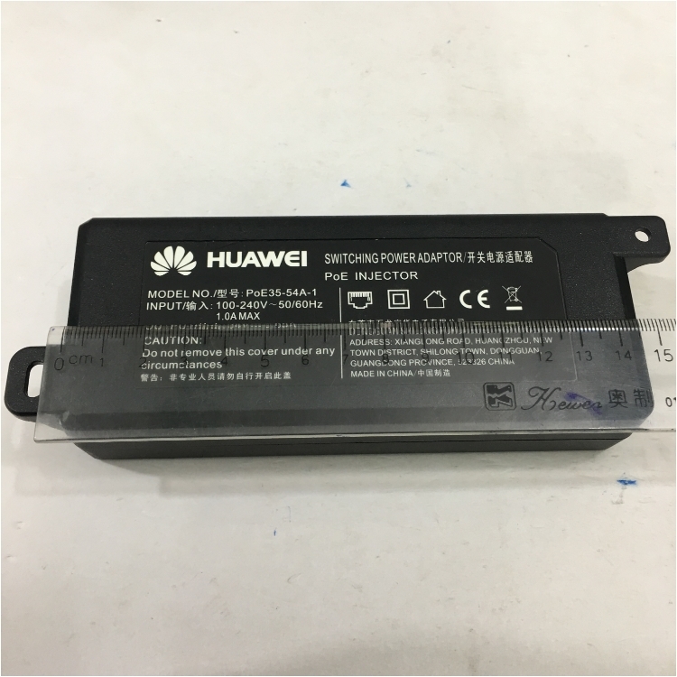 Bộ Chuyển Nguồn POE 54V 0.65A 35W HUAWEI UE-POE-35 PoE Standard 802.3af/at PoE+  RJ45 10/100/1000 Mbit/s