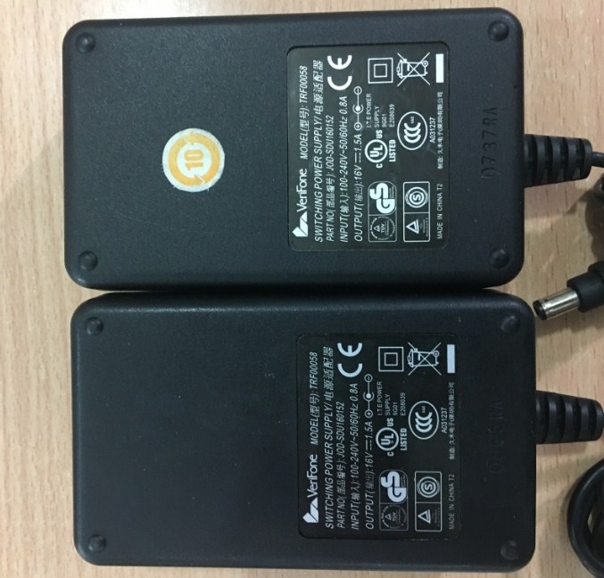 Adapter Original VERIFONE JOD-SDU160152 16V 1.5A For POS Terminal Connector Size 5.5mm x 2.1mm