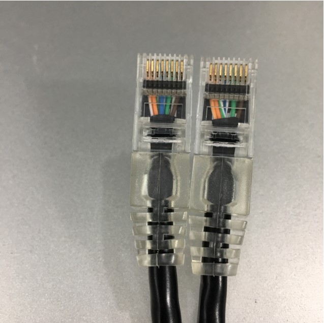 Dây Nhẩy COMMSCOPE AMP 1-1859244-0 CAT 5E UTP PVC CM Ethernet Network Patch Straight Through Cable Black Length 3M