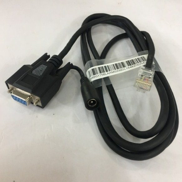 Cáp Máy Quét Symbol DS3508  Barcode Scanner CBA-R37-C09ZAR Cable RS232 to RJ50 10Pin Cable with DC Power Length 1.8M