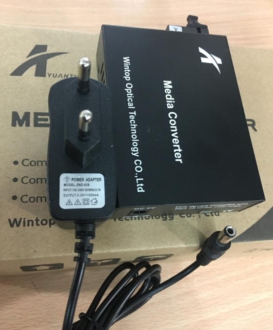 Bộ Chuyển đổi Quang Điện WINTOP YT-8110SB-11-20A/B Media Converter 10/100 Mbps to WDM 100FX Single-Mode 20 Km SC (2 Unit/PAIR)