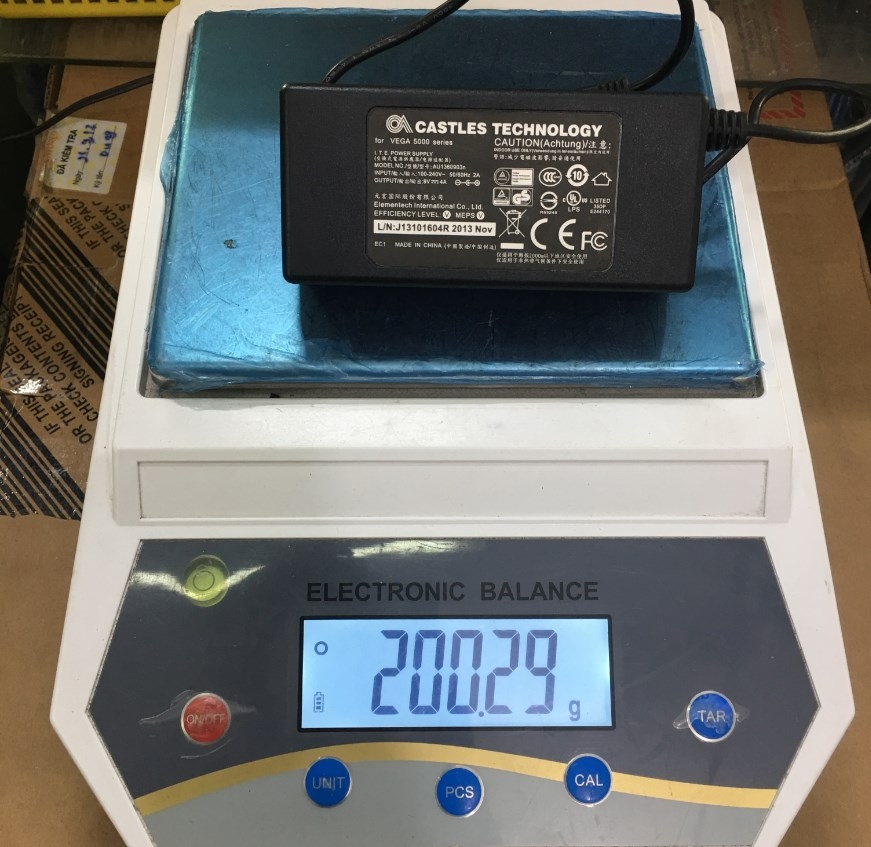 Adapter Original 9V 4A 36W CASTLES AU1360903n Connector Size 4.0mm x 1.7mm 90 Degree