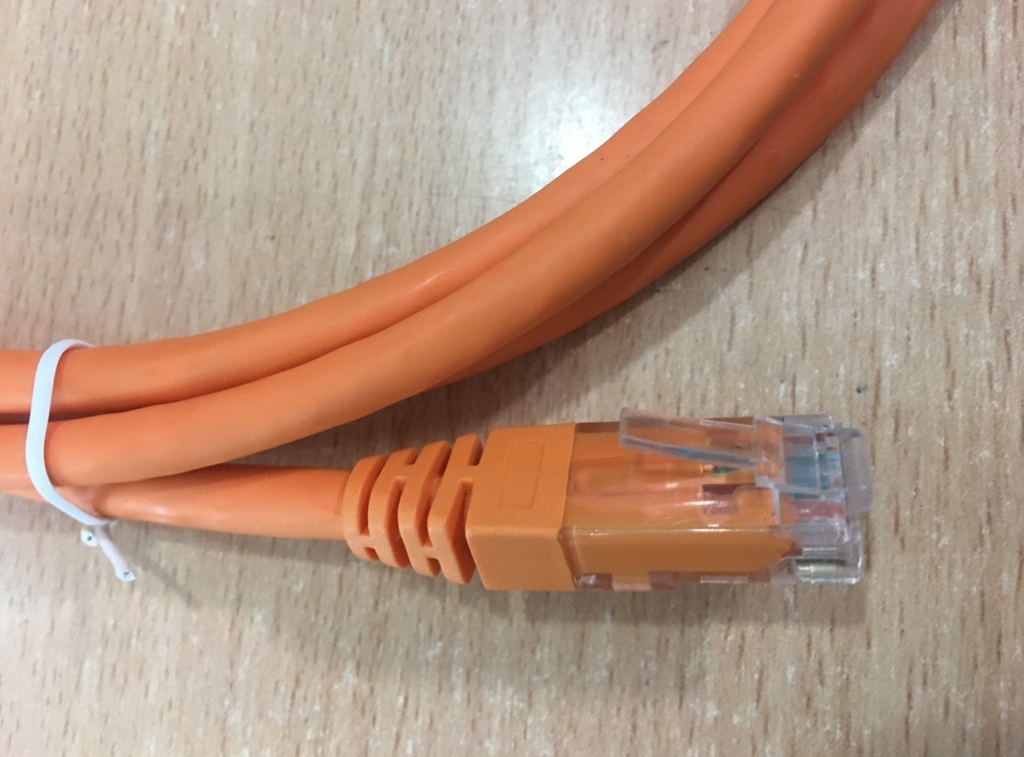 Dây Nhẩy Nexans Cat6 RJ45 UTP Patch Cord Straight-Through Cable N101.21EHOO PVC Jacketed Orange Length 2M