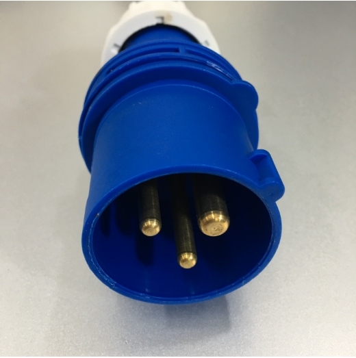Ổ Cắm Công Nghiệp MPE IP44 2P+E IEC309-2 6H 250V 16A MPN-013 Induatrial Connector Blue