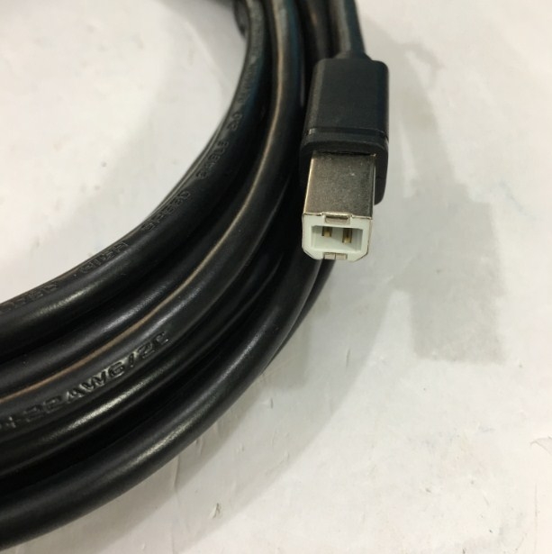 Cáp Lập Trình USB-CBL-AB15 USB 2.0 Type A to Type B 5M Cable For Connection Touch Panel Koyo C-More HMI to Computer Programming/Download