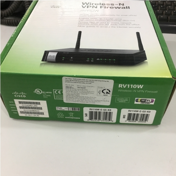 Bộ Phát Không Dây Cisco RV110W Wireless-N VPN Firewall