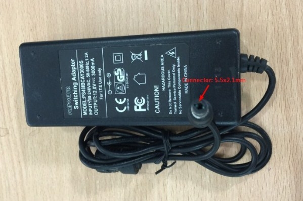 Adapter Original PS48IBCAY 3000S 12V 3A For Camera Connector Size 5.5mm x 2.1mm