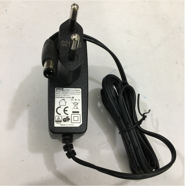 Bộ Chuyển Đổi Nguồn Adapter DVE 5V 1A DSA-6PFE-05 FEU For RS232 Honeywell CBL-020-300-C00 Máy Quét Mã Vạch Barcode Scanner 2D Honeywell Xenon 1900GSR-2 Cable RS232 5V Signals DB9 Female to RJ50 10 Pin Male Connector Size 5.5mm x 2.5mm