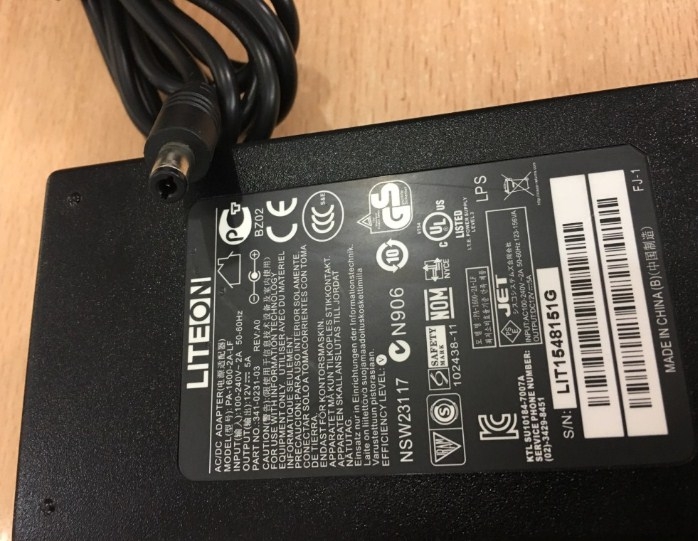 Chuyển Nguồn Chính Hãng chất Lượng Cao Cisco Adapter Original LITEON PA-1600-2A-LF 12V 5A 60W For Router Cisco 886 886W 888 888W Connector Size 5.5mm x 2.5mm
