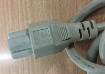 Dây Sạc Nguồn Laptop Cắm Bộ Lưu Điện UPS PDU AC Power Cords Cable IEC 320 C14 to C5 Connectors 10A 2.5A 250V 3x0.75mm Length 1.8M