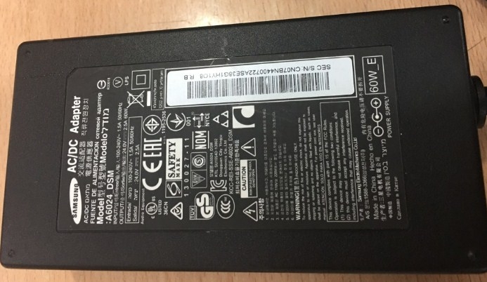 Adapter 24V 2.5A 60W Samsung A6024_FPN For Samsung Soundbar HW-H550 HW-E550 Speaker Connector Size 6.5mm x 4.4mm