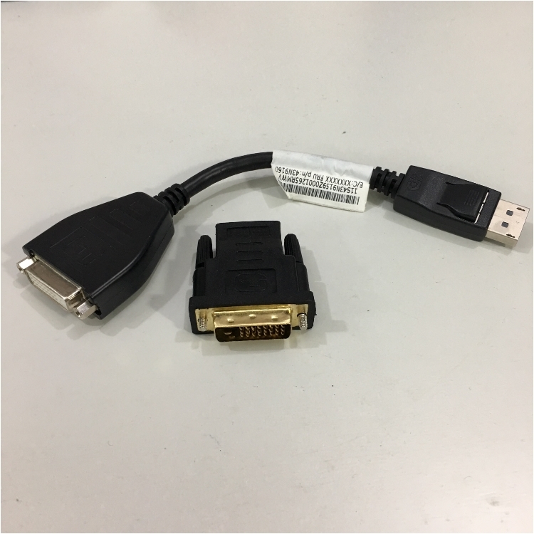 Bộ Combo Chuyển Đổi Tín Hiệu Lenovo 43N9159 DisplayPort Single-Link DVI-D Và HDMI Female to DVI-D Male Video Adaptor
