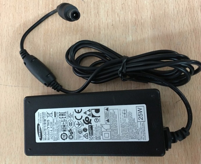 Chuyển Nguồn Màn Hình Cong Samsung LC24F390FHEXXV Curve - LED - 23.5 Inch Adapter Original Samsung A2514_KSM 14V 1.786A 25W Connector Size 6.5mm x 4.4mm