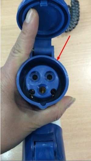 Industrial Power Multiple Plug Socket CEE 1013 16A 2P+E 220V IP44 1 Plug 3 Sockets