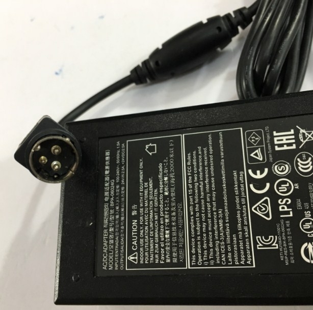 Adapter 24V 2.5A 60W BPA-06024G For Printer XPRINTER XP-Q200 Q200II XP-350BM XP-360B XP-Q200II XP-C230 Connector 3Pin Mini Din 10mm