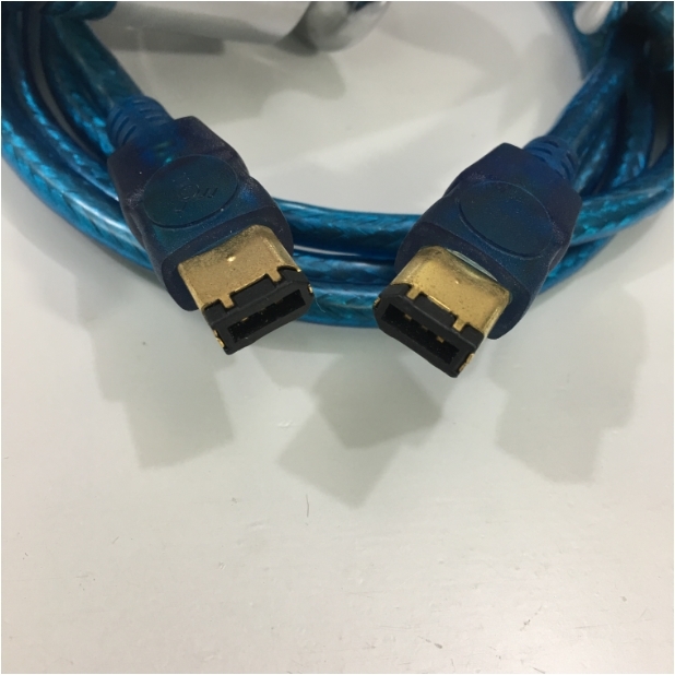 Cáp IEEE 1394a FireWire Cable 6 Pin to 6 Pin Hàng Chất Lượng Cao E318309 AWM STYLE 20276 80°C 30V VW-1 Tốc Độ Truyền Dữ Liệu Lên Tới 400Mb / giây Blue Length 1.5M