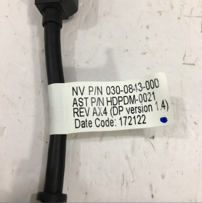 Cáp Chuyển Đổi Tín Hiệu NVIDIA 030-0843-000 Mini DisplayPort Male to DisplayPort Female Adapter Cable Length 12Cm