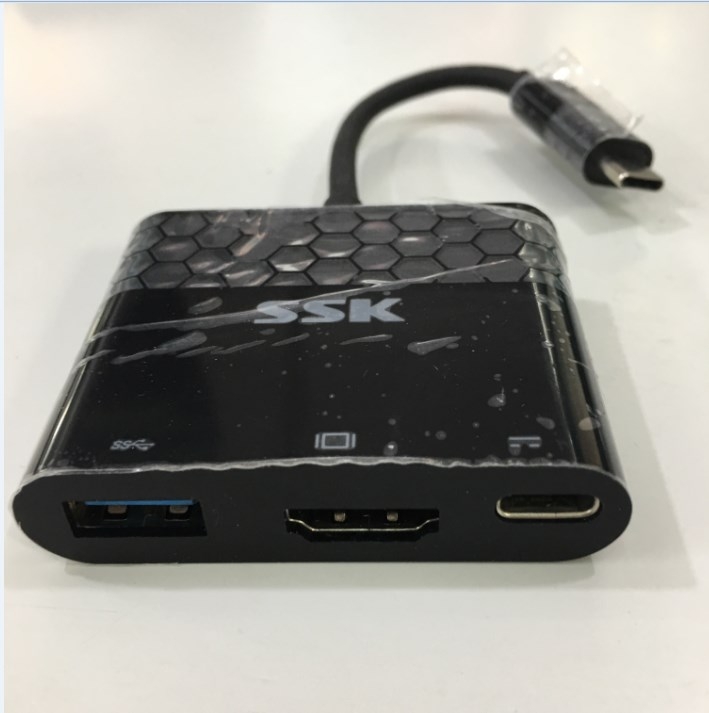 Cáp Chuyển Đổi Tín Hiệu MacBook Pro USB TYPE C to HDMI USB 3.0 USB TYPE C  MULTI Adapter SSK SHU-C020