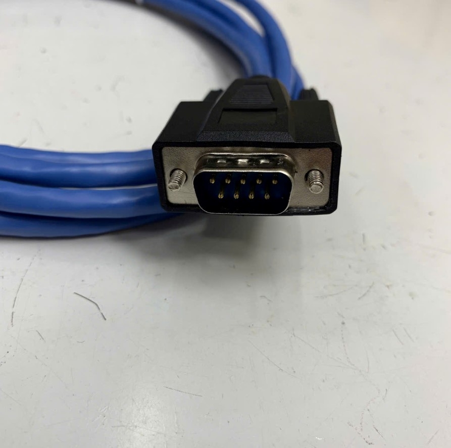 Cáp 2M 6.5ft RS232 Communication Cable RJ45 8 Pin 8P8C to DB9 Male For Đầu Đọc Mã Vạch Zebra Barcode Scanner, Motorola Barcode Scanner witch HMI/PLC Port RS232