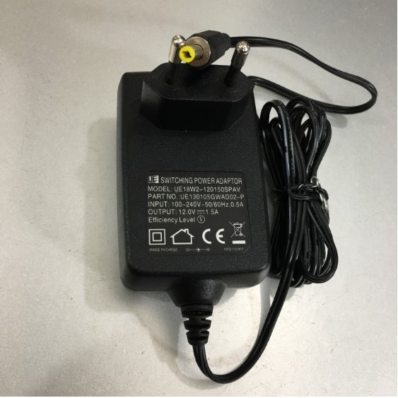 Adapter 12V 1.5A 18W UE18W2 Connector Size 4.0mm x 1.7mm For Thiết Bị Họp Trực Tuyến Logitech Group Video Conference System