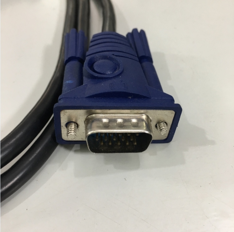 Cáp Điều Khiển MT-VIKI Cable KVM Switch 3 in 1 VGA USB Black Length 1.5M