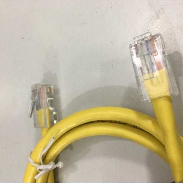 Dây Nhẩy Cat5e RJ45 UTP PVC Ethernet Network Patch Straight Through Cable Yellow Length 1M