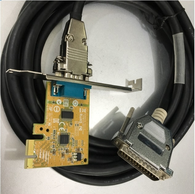 Bộ Combo Card Dell Sunix Express to 1 Port RS232 Và Cáp Kết Nối Truyền Dữ Liệu Fanuc Fadal RS232 Serial Cable DB9 F to DB25 M CNC DNC Send Program For Computers Length 3.5MSend Program For Computers Length 3.5M